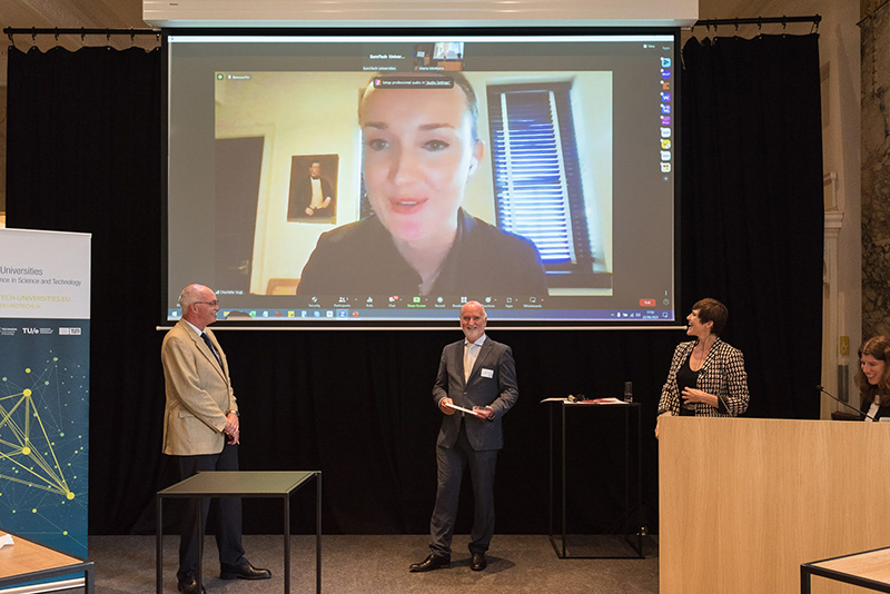 Charlotte Vogt, Assistant Professor at the Technion, wins the first prize at the EuroTech Future Award